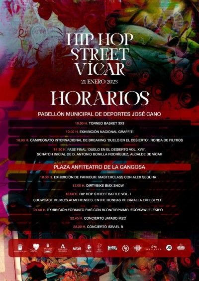 Horarios Hip Hop Street Vícar 2023 Horarios Hip Hop Street Vícar 2023