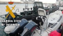 Cinco heridos tras chocar una narcolancha con una patrullera de la Guardia Civil
