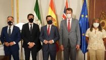 Moreno invita al embajador brit&aacute;nico a trasladar la imagen de una Andaluc&iacute;a segura