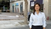 La plaza del Educador de Almer&iacute;a, precintada por las ca&iacute;das de peatones