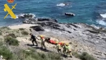 Rescatan a un hombre atrapado en un barranco en una cala de Villaricos