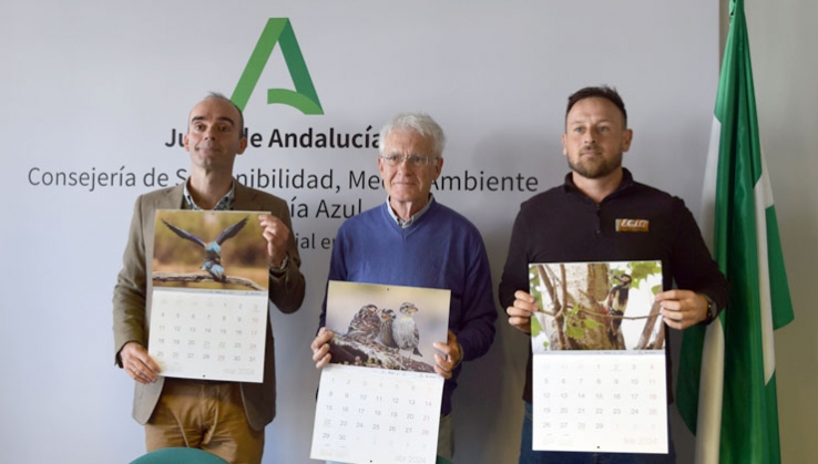 Las aves de Los Filabres protagonizan el calendario 2024 del GEM