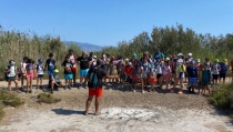 Los ni&ntilde;os del Campus Deportivo de V&iacute;car realizan un taller medioambiental