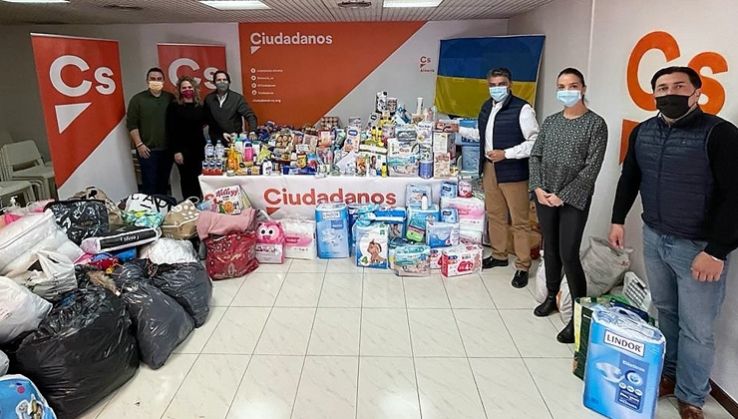 Ciudadanos Almer&iacute;a recoge m&aacute;s de 500 kilos de productos para enviarlos a Ucrania