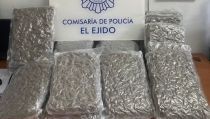 Dos detenidos cuando transportaban 18 kilos de marihuana en El Ejido