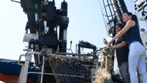 El buque Sarmiento de Gamboa atraca en Almer&iacute;a para proteger los corales