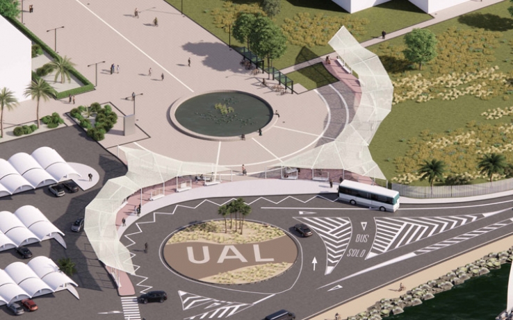 La UAL mejorar&aacute; la zona de espera de la parada de autobuses