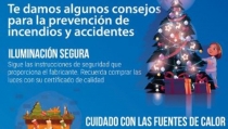Los Bomberos del Poniente recomiendan c&oacute;mo evitar incendios en Navidad