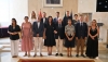 Juan Esteban Navajas, fundador del CB Almer&iacute;a, recibe el Escudo de Oro de la ciudad