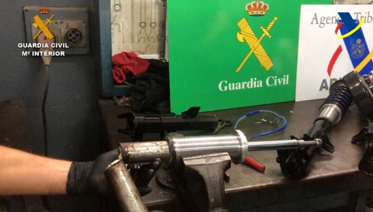 Ocultan 1,2 kilos de coca&iacute;na en amortiguadores enviados por correo a Retamar