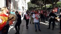 Protesta de hosteleros almerienses el pasado noviembre.