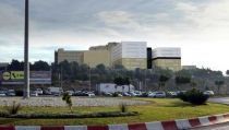 Recreaci&oacute;n del Complejo Hospitalario de Torrec&aacute;rdenas, con el futuro edificio de Consultas Externas y el Materno-Infantil.