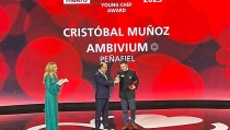 El almeriense Crist&oacute;bal Mu&ntilde;oz gana el premio al Mejor Chef Joven de la Gu&iacute;a Michelin (+v&iacute;deo)