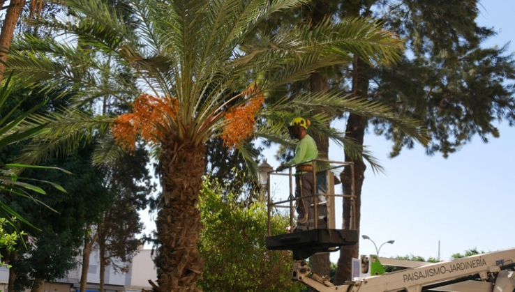 Adra refuerza el mantenimiento de parques y jardines con 186.000 euros