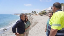 La playa del Anc&oacute;n de Carboneras, regenerada con una aportaci&oacute;n de arena
