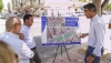 Hu&eacute;rcal-Overa inicia las obras de una glorieta en el barrio de Montecastillo