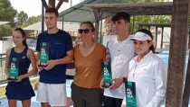 David Barroso y Cristela N&uacute;&ntilde;ez, campeones provinciales de tenis absolutos