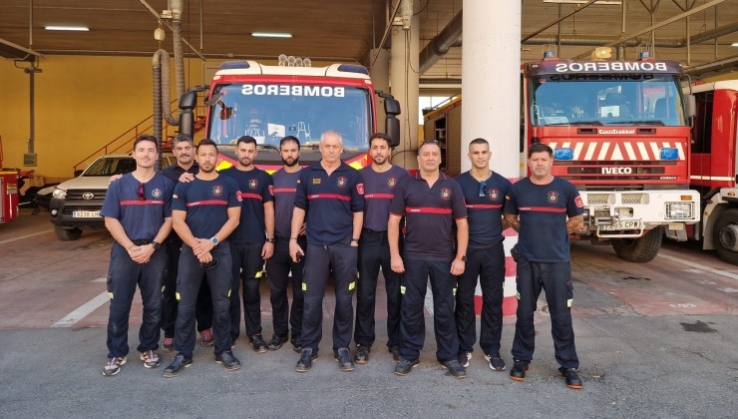 Diez bomberos de la capital colaboran en las tareas de rescate en Valencia