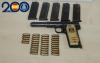 Intervienen un arma de fuego con cinco cargadores y 35 cartuchos